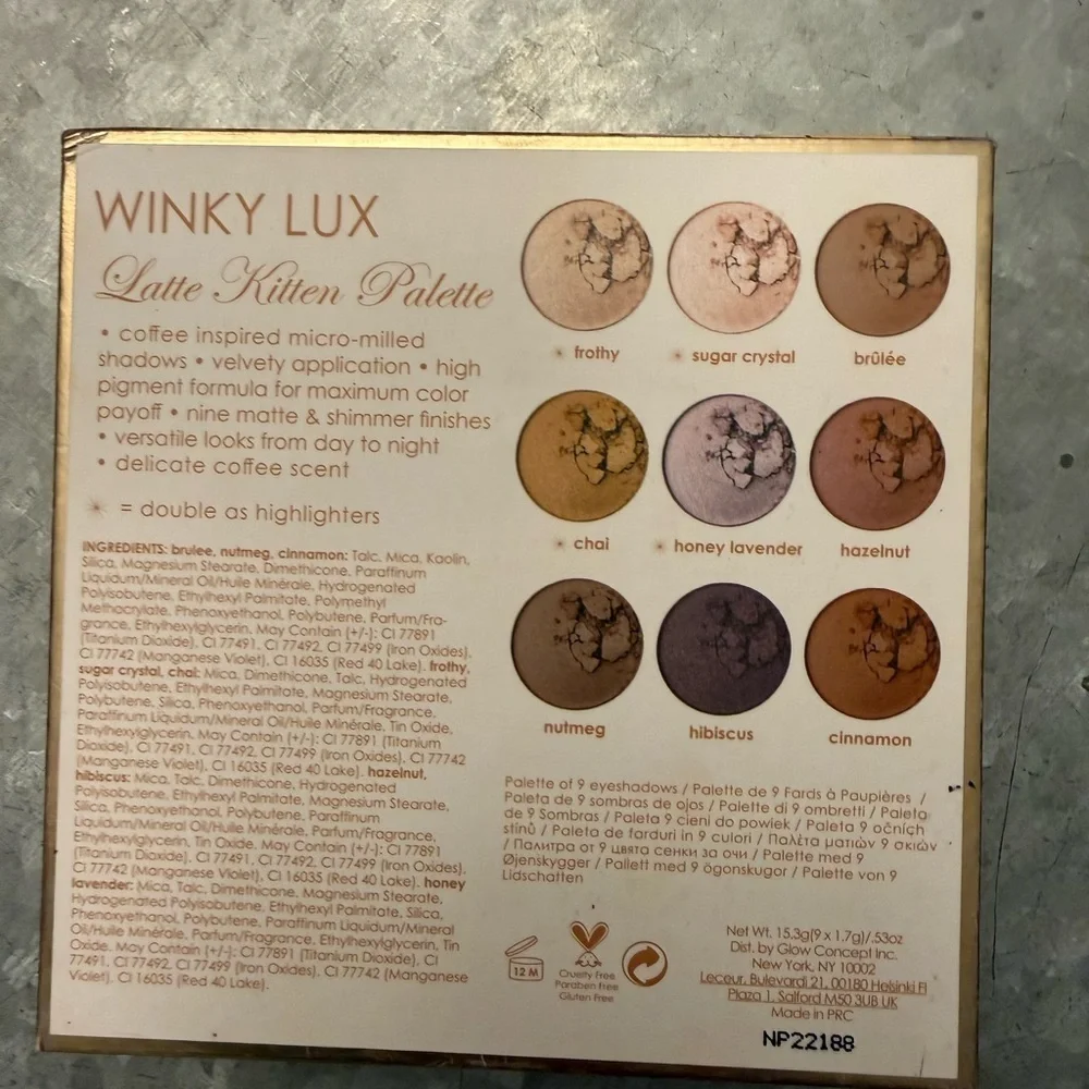 Winky Lux Latte Kitten Palette – Coffee Scented Eyeshadow